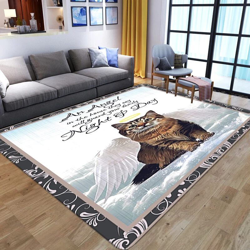 3D Angel wings cat Carpet Girls Room Cartoon Kids Living Room play Area Rug Bedroom Bedside Balcony Rug Baby Hall Floor door Mat
3D Angel wings cat Carpet Girls Room Cartoon Kids Living Room play Area Rug Bedroom Bedside Balcony Rug Baby Hall Floor door Mat