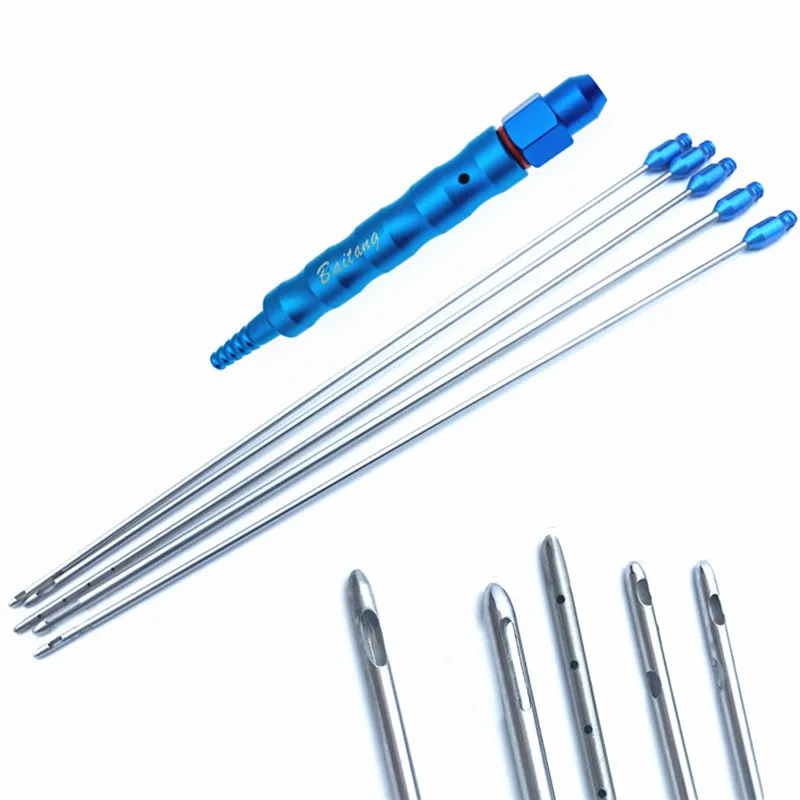 Liposuction Cannulas Set of 5 Pieces and resuable titanium Handle Fat Transfer Needle Liposuction Care Tool Beauty Tools
Liposuction Cannulas Set of 5 Pieces and resuable titanium Handle Fat Transfer Needle Liposuction Care Tool Beauty Tools