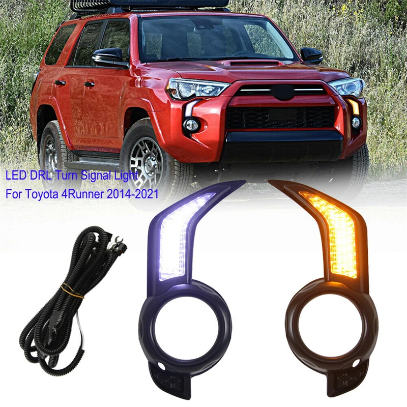 2 шт., дневные ходовые огни, указатели поворота для Toyota 4runner 2014-2021
2 шт., дневные ходовые огни, указатели поворота для Toyota 4runner 2014-2021
