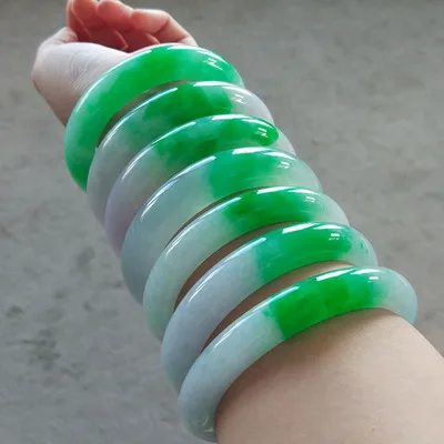 zheru jewelry natural Myanmar jade A grade green 54-62mm two-color jade bracelet elegant princess bracelet send mother to girlfr
zheru jewelry natural Myanmar jade A grade green 54-62mm two-color jade bracelet elegant princess bracelet send mother to girlfr