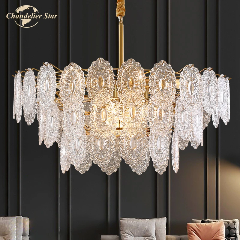 Luxury LED Chandeliers Lighting Vintage Round Glass Hardware Ceiling Lamps Home Decoration Bedroom Living Room Lights Fixture
Luxury LED Chandeliers Lighting Vintage Round Glass Hardware Ceiling Lamps Home Decoration Bedroom Living Room Lights Fixture