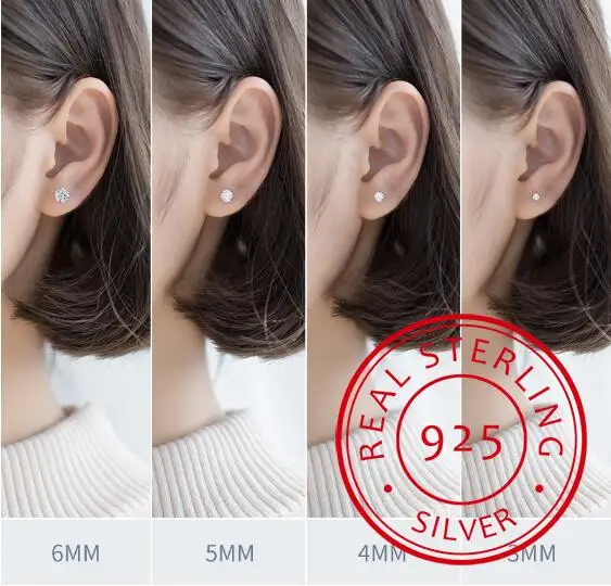Crystal Real 925 Sterling Silver Earring Channel Cubic Zirconia Silver Stud Earring for Women Sterling Silver fine Jewelry
Crystal Real 925 Sterling Silver Earring Channel Cubic Zirconia Silver Stud Earring for Women Sterling Silver fine Jewelry