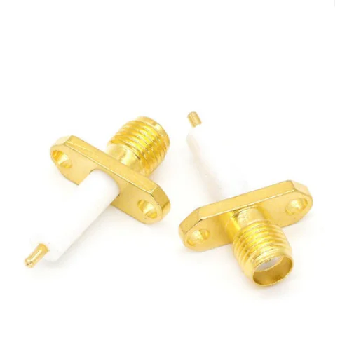 2pcs SMA Female plug With 2 Hole Flange Chassis Panel Mount deck Solder RF Connector
2pcs SMA Female plug With 2 Hole Flange Chassis Panel Mount deck Solder RF Connector