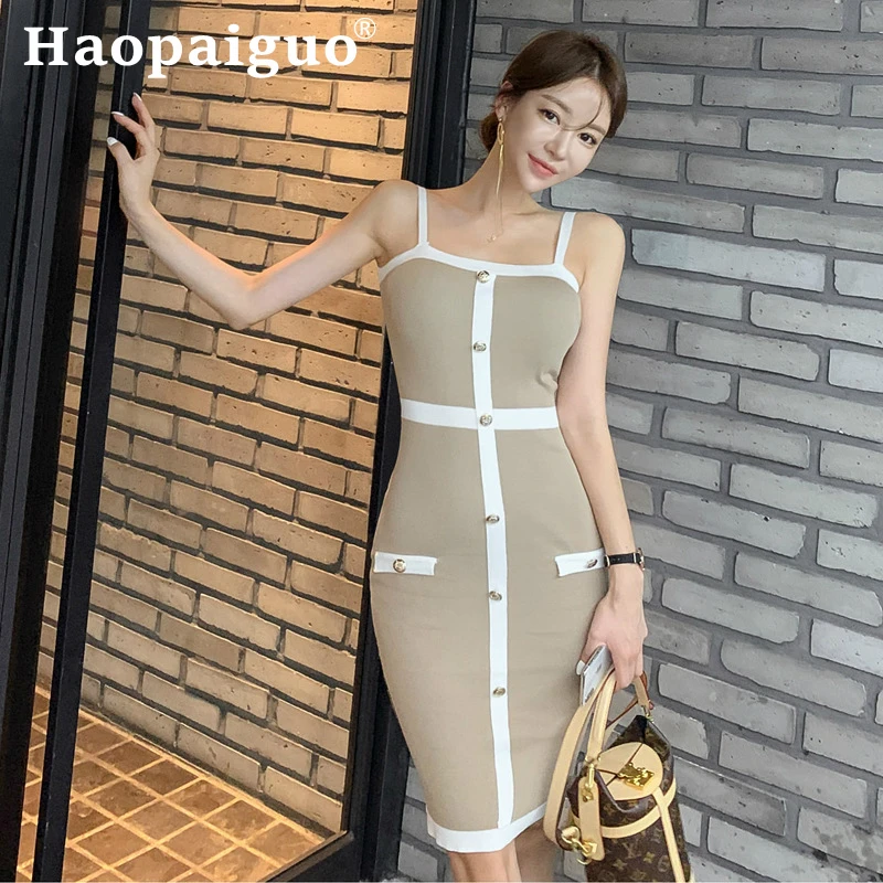 2019 Autumn Knitted Dress Women Good Elastic Backless Bodycon Wrap Dress Women Contrast Button Sheath Sexy Party Dress Women
2019 Autumn Knitted Dress Women Good Elastic Backless Bodycon Wrap Dress Women Contrast Button Sheath Sexy Party Dress Women