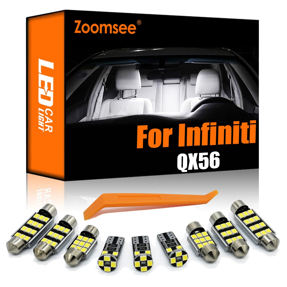 Zoomsee внутренсветодиодный ная лампа для Infiniti QX56 2004-2008 2009 2010 2012 2013 Canbus купольсветильник лампа для багажника без ошибок комплект автомобильной лампы
Zoomsee внутренсветодиодный ная лампа для Infiniti QX56 2004-2008 2009 2010 2012 2013 Canbus купольсветильник лампа для багажника без ошибок комплект автомобильной лампы