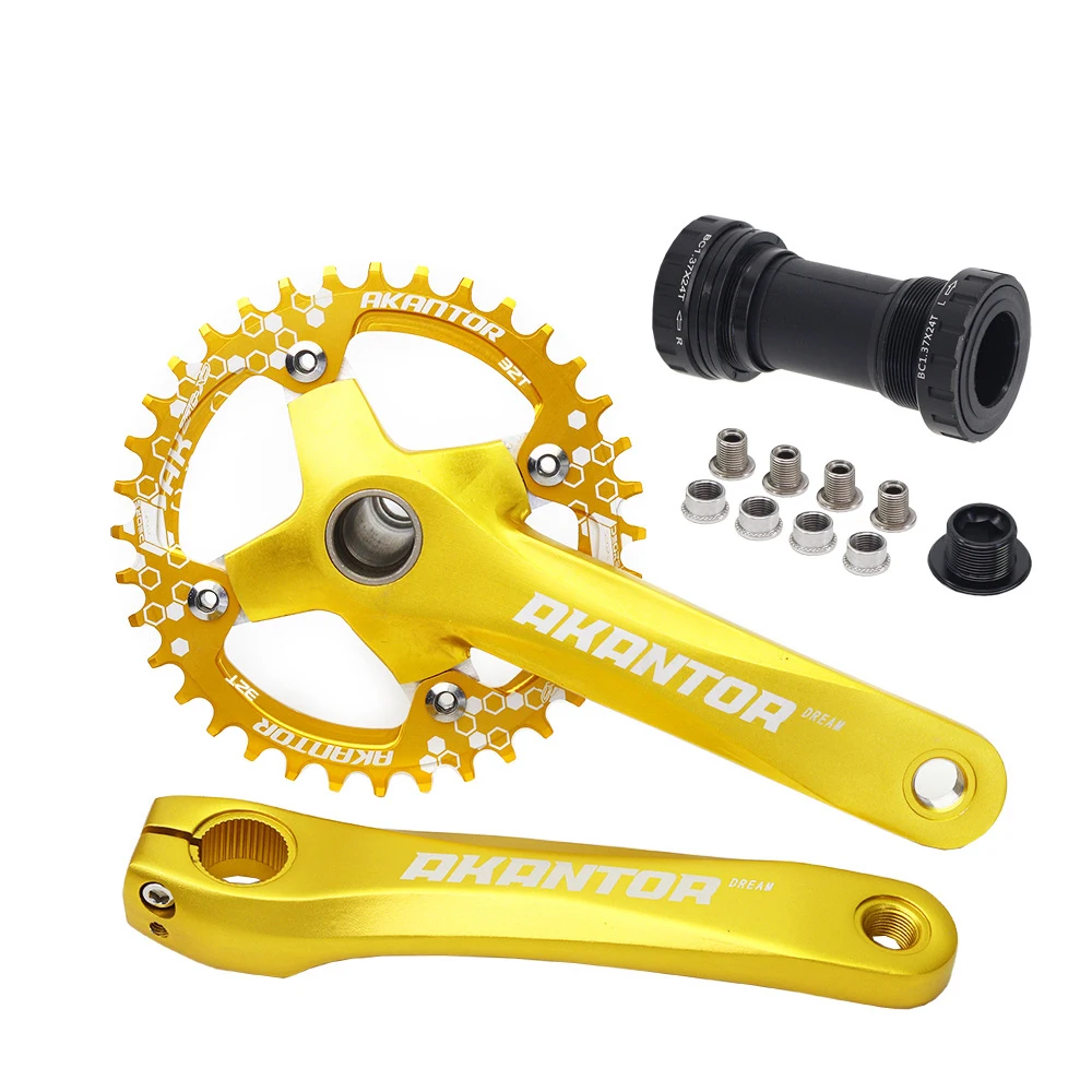 CATAZER Bicycle Crank Chainwheel 104BCD 32T MTB Bike Crankset Aluminum Alloy with Bottom 170mm Crank Bike Parts Crank Set
CATAZER Bicycle Crank Chainwheel 104BCD 32T MTB Bike Crankset Aluminum Alloy with Bottom 170mm Crank Bike Parts Crank Set
