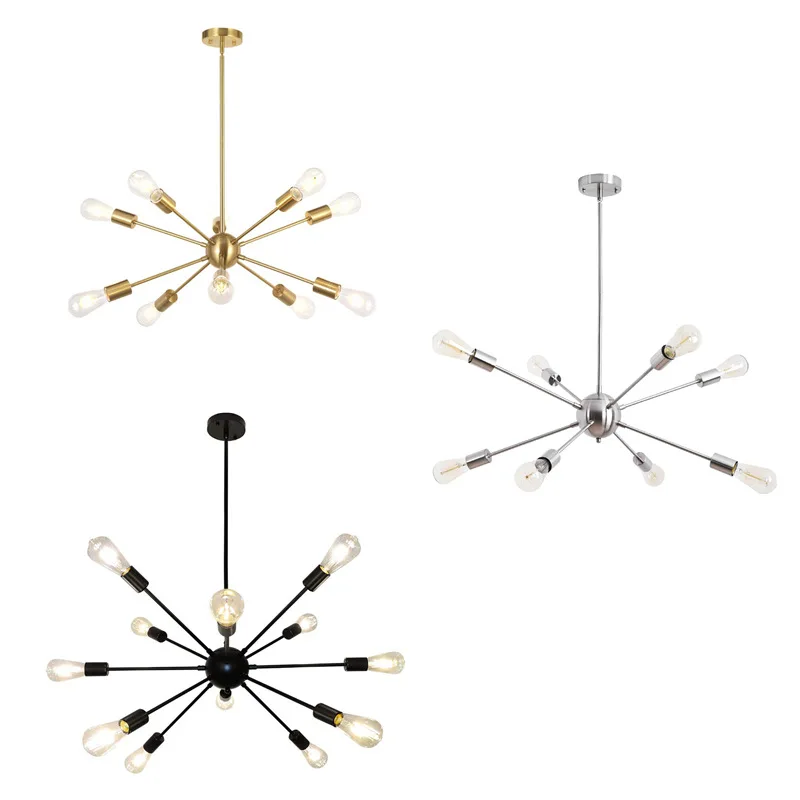 LED Lamps Sputnik Chandeliers Sitting Room Lighting Nordic Country Bedroom Light Modern Creative Living Room Dining Room Light
LED Lamps Sputnik Chandeliers Sitting Room Lighting Nordic Country Bedroom Light Modern Creative Living Room Dining Room Light
