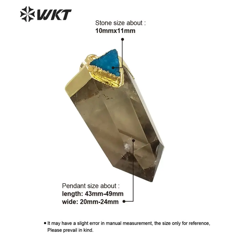 WT-P1609 WKT New Design Wholesale Natural Tea Quartz Pendant Women Gold Hexagona With Druzy Charm Crafts
WT-P1609 WKT New Design Wholesale Natural Tea Quartz Pendant Women Gold Hexagona With Druzy Charm Crafts