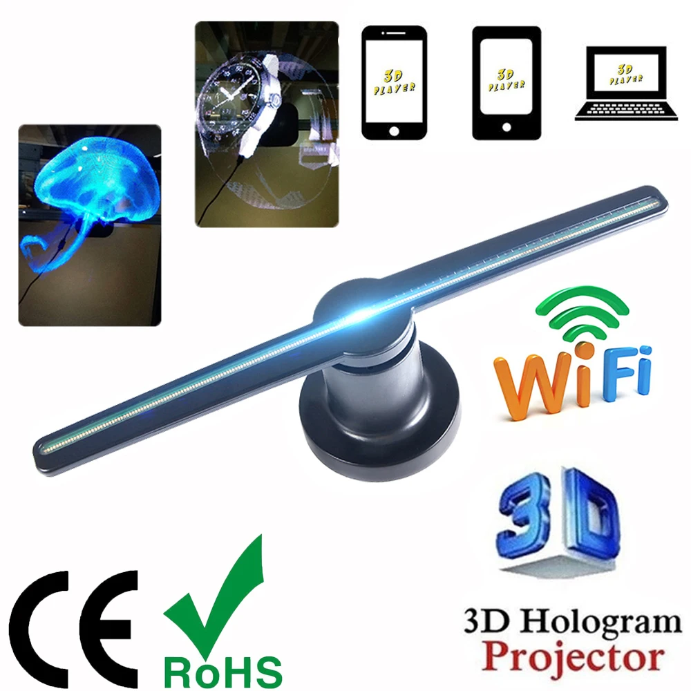3d Hologram projector fan Advertising Display hologram Fan Holographic Imaging lamp 3d Display Advertising logo Light Decoration
3d Hologram projector fan Advertising Display hologram Fan Holographic Imaging lamp 3d Display Advertising logo Light Decoration