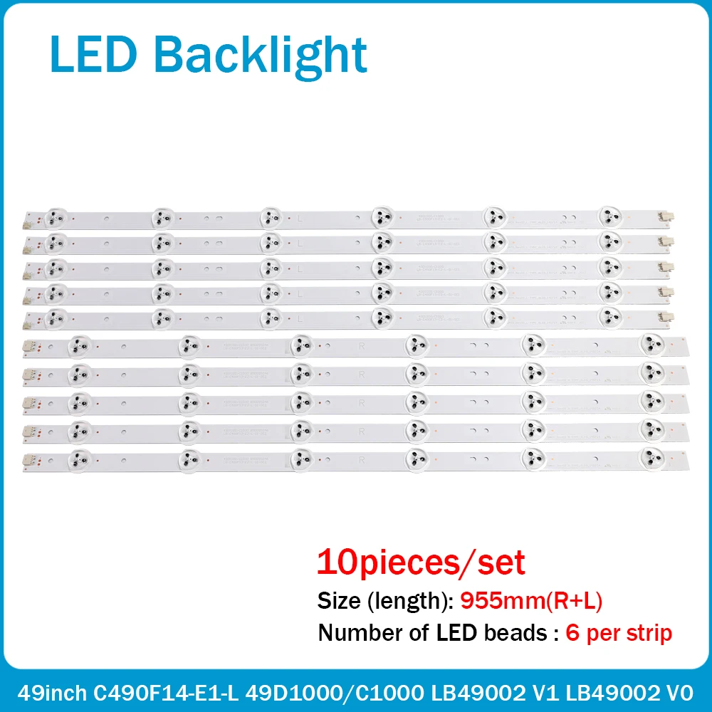 955 мм фонарь для подсветки с полосками для LED49C1000n 49D1000/C1000 фонарь LD2 SE1 SE2 фонарь 0601L
955 мм фонарь для подсветки с полосками для LED49C1000n 49D1000/C1000 фонарь LD2 SE1 SE2 фонарь 0601L