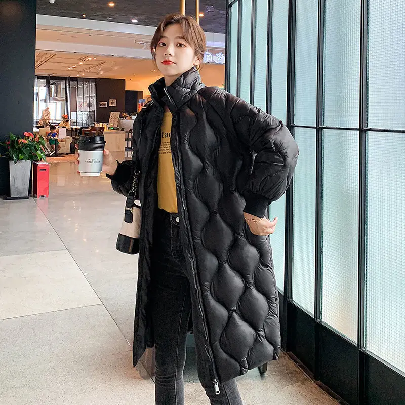 2023 New Fashion Korea Women's Stand collar Winter Jacket Thicken Parkas Warm Loose Long Coat Cotton Padded Glossy Outwear
2023 New Fashion Korea Women's Stand collar Winter Jacket Thicken Parkas Warm Loose Long Coat Cotton Padded Glossy Outwear