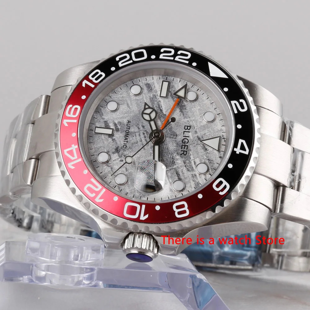 Bliger 40mm Automatic Mechanical Watch Men Luxury Sapphire Crystal GMT Watch Luminous Waterproof Wristwatch Men
Bliger 40mm Automatic Mechanical Watch Men Luxury Sapphire Crystal GMT Watch Luminous Waterproof Wristwatch Men