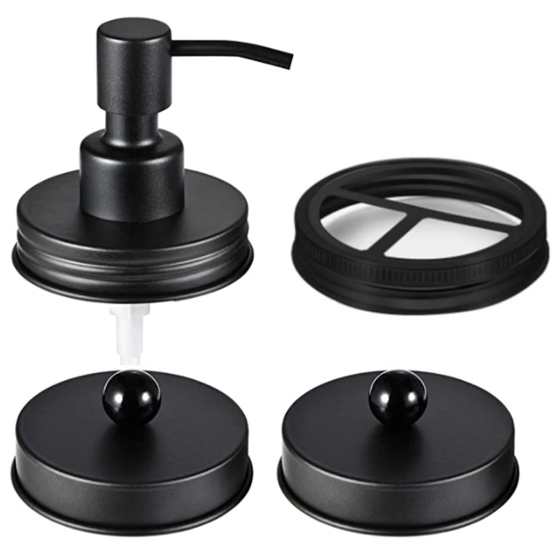 Jar Bathroom Accessories Lids Set(4Pcs),Toothbrush Holder,Apothecary Storage Jars Lids for Regular Mouth
Jar Bathroom Accessories Lids Set(4Pcs),Toothbrush Holder,Apothecary Storage Jars Lids for Regular Mouth