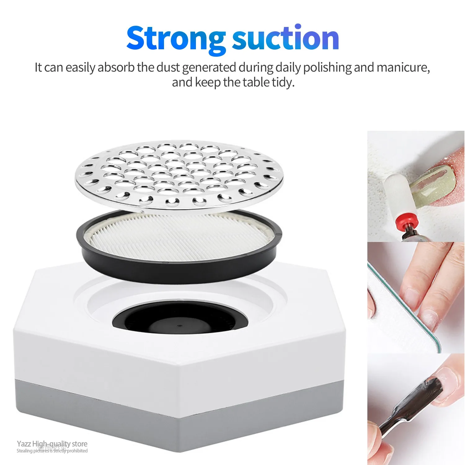 80W Strong Power Nail Dust Collector Fan Vacuum Cleaner Manicure Machine Tools With Filter Adjustable Speed Nail Dust Collector
80W Strong Power Nail Dust Collector Fan Vacuum Cleaner Manicure Machine Tools With Filter Adjustable Speed Nail Dust Collector