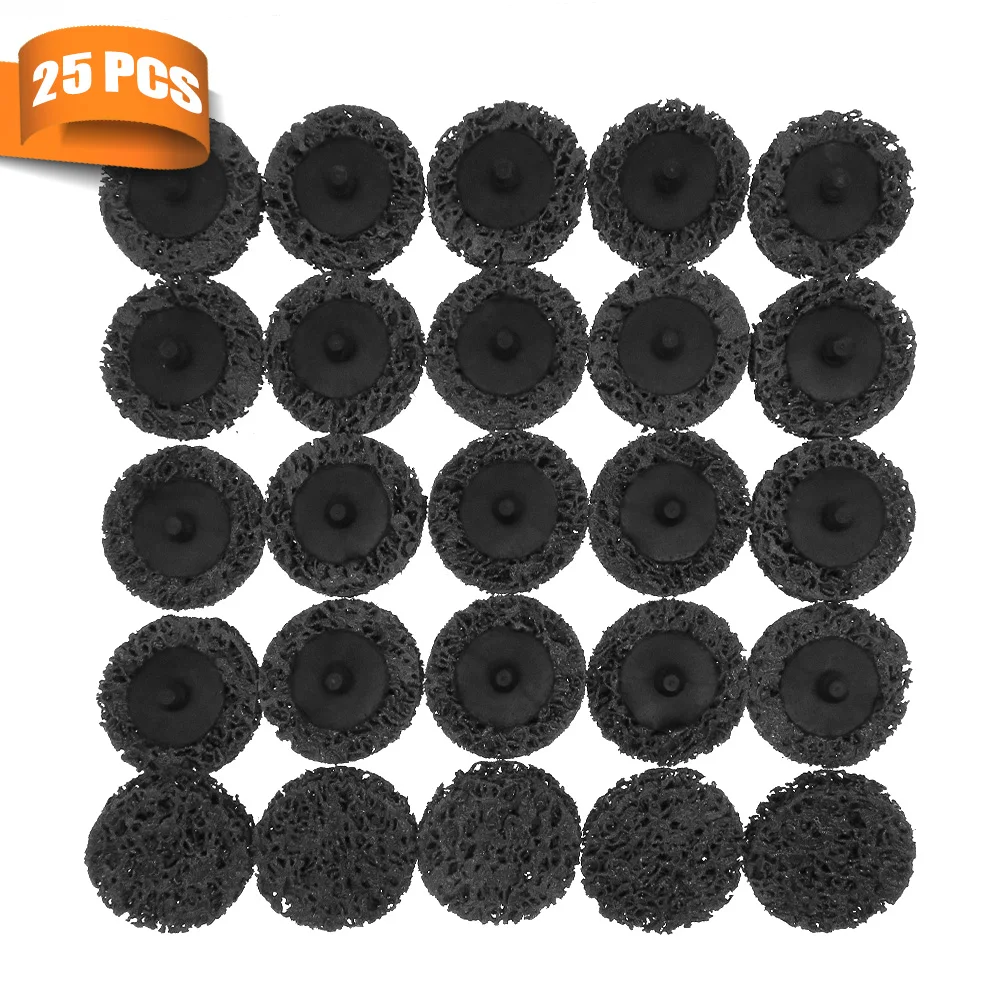 25PCS 2 Inch 50mm Quick Change Easy Strip & Clean Discs Black for Paint Rust Removal Auto Surface Prep
25PCS 2 Inch 50mm Quick Change Easy Strip & Clean Discs Black for Paint Rust Removal Auto Surface Prep
