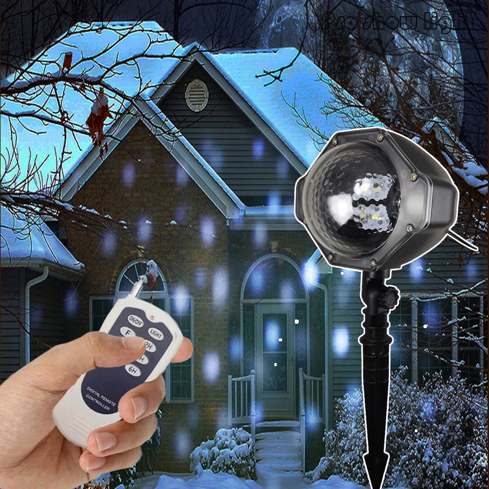 Уличная Водонепроницаемая проекционная лампа, Рождественский снежный свет, белый светодиод, снежный свет для свадебной вечеринки, внутреннего и наружного декора, Dj
Уличная Водонепроницаемая проекционная лампа, Рождественский снежный свет, белый светодиод, снежный свет для свадебной вечеринки, внутреннего и наружного декора, Dj