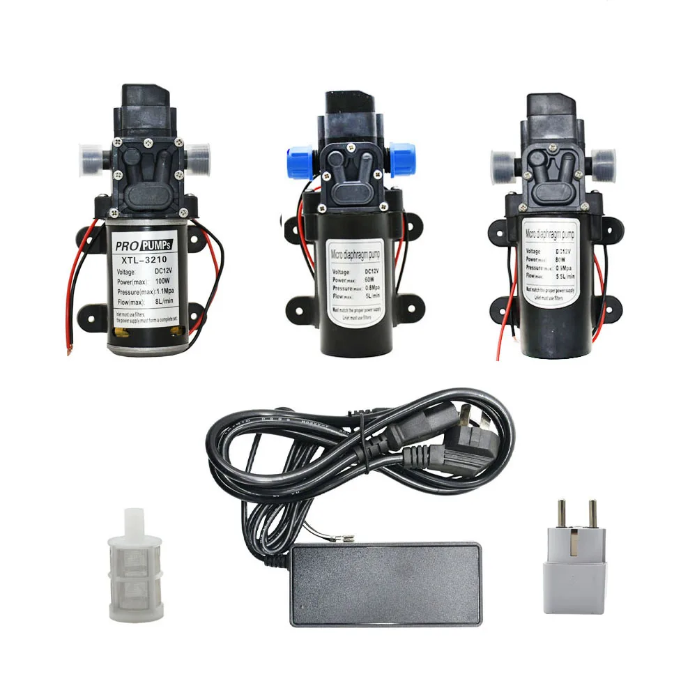 DC-12Volt 60w 80w 100w Diaphragm Pump Water Micro High Pressure Self-Priming Booster Pump For Garden Irrigation Car Wash
DC-12Volt 60w 80w 100w Diaphragm Pump Water Micro High Pressure Self-Priming Booster Pump For Garden Irrigation Car Wash