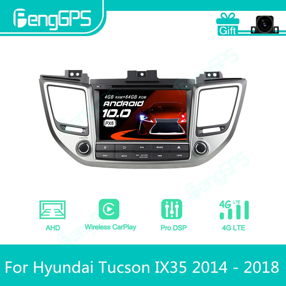 Автомагнитола для Hyundai Tucson IX35 2014-2018, Android, стерео, мультимедийный DVD-плеер, 2 Din, Авторадио, GPS-навигация, блок PX6
Автомагнитола для Hyundai Tucson IX35 2014-2018, Android, стерео, мультимедийный DVD-плеер, 2 Din, Авторадио, GPS-навигация, блок PX6