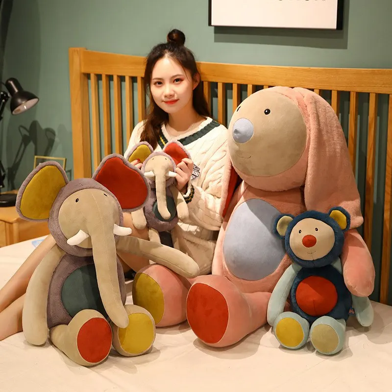 Nordic Style Elephant Bear Rabbit Plush Toys Soft Stuffed Cartoon Animal Doll Contrasting Splicing Toys Birthday Christmas Gifts
Nordic Style Elephant Bear Rabbit Plush Toys Soft Stuffed Cartoon Animal Doll Contrasting Splicing Toys Birthday Christmas Gifts