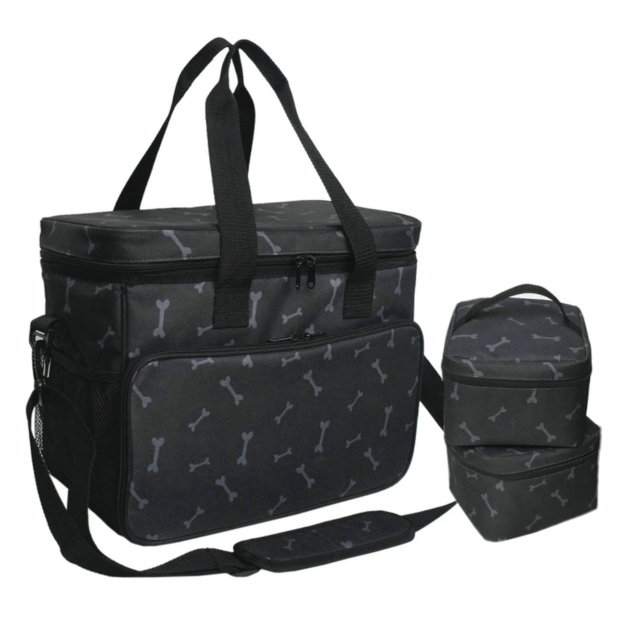 Pet Travel Shoulder Bag Multi-Function Dog Food Tote Carrier Container Organizer Set Pet Travel Bag Food Storage Containers
Pet Travel Shoulder Bag Multi-Function Dog Food Tote Carrier Container Organizer Set Pet Travel Bag Food Storage Containers