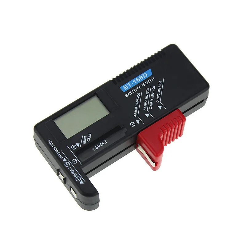 Multifunction Digital Battery Tester Battery Checker for AA AAA C D 9V 1.5V Button Cell Batteries BT-168D
Multifunction Digital Battery Tester Battery Checker for AA AAA C D 9V 1.5V Button Cell Batteries BT-168D