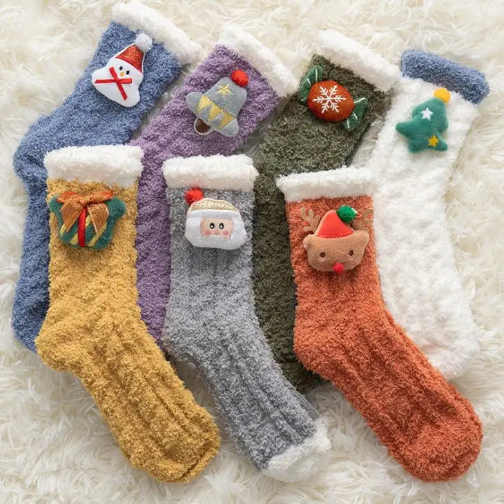 Fuzzy Christmas Holiday Socks With Doll Slipper Soft Cabin Fleece Cozy Fluffy Stockings For Women Girl XMAS Stuffers 20pairs
Fuzzy Christmas Holiday Socks With Doll Slipper Soft Cabin Fleece Cozy Fluffy Stockings For Women Girl XMAS Stuffers 20pairs