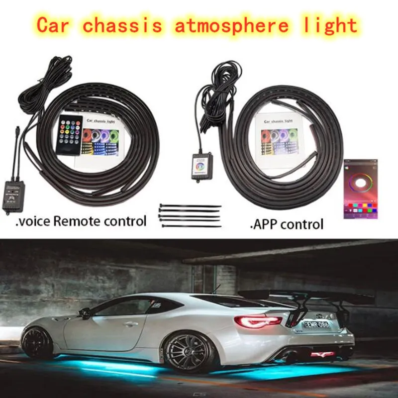 4 шт. RGB многоцветный гибкий струящийся Автомобильный светодиодный светильник Underglow Underbody водонепроницаемый автомобильный Chassi неоновый атмосферный светильник
4 шт. RGB многоцветный гибкий струящийся Автомобильный светодиодный светильник Underglow Underbody водонепроницаемый автомобильный Chassi неоновый атмосферный светильник