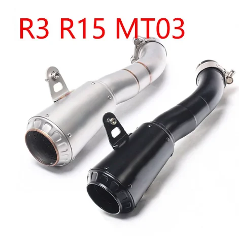 For YAMAHA YZF R3 R15 MT03 Exhaust Systems Motorcycle Escape Moto Slip on Modified Muffler AK Exhaust Pipe 2015 2016 2017
For YAMAHA YZF R3 R15 MT03 Exhaust Systems Motorcycle Escape Moto Slip on Modified Muffler AK Exhaust Pipe 2015 2016 2017