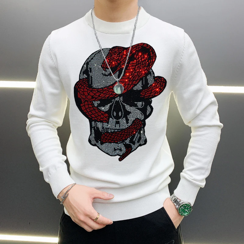 Fashion Knitted Pullover Warm Cashmere High Quality Hot Drill Outdoor Youth Men's Sweater Round Neck Design
Fashion Knitted Pullover Warm Cashmere High Quality Hot Drill Outdoor Youth Men's Sweater Round Neck Design