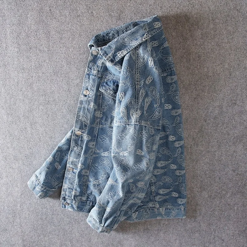 Hop Hip Jacquard Mens Shirt Spring Long Sleeve Fashion Button Up Denim Shirts Loose Fit Casual Tops Harajuku Couple Jean Shirts
Hop Hip Jacquard Mens Shirt Spring Long Sleeve Fashion Button Up Denim Shirts Loose Fit Casual Tops Harajuku Couple Jean Shirts