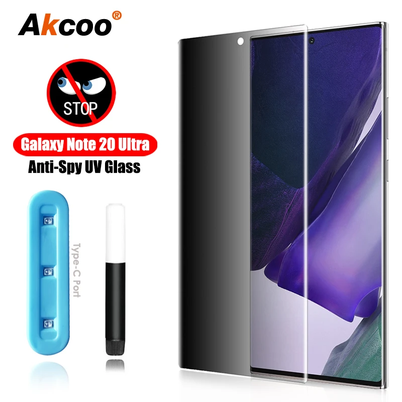 Galaxy Note 20 Ultra Privacy Screen Protector Tempered Glass UV Glue for Samsung S8 9 Plus Note 8 9 10 S20 5G Anti-Spy Glass
Galaxy Note 20 Ultra Privacy Screen Protector Tempered Glass UV Glue for Samsung S8 9 Plus Note 8 9 10 S20 5G Anti-Spy Glass