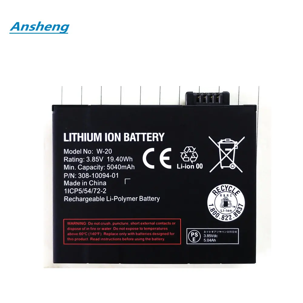 Original 3.85V 5040mAh W-20 Battery For NETGEAR Nighthawk M5 MR5100 MR5200 W20 Wireless Router
Original 3.85V 5040mAh W-20 Battery For NETGEAR Nighthawk M5 MR5100 MR5200 W20 Wireless Router