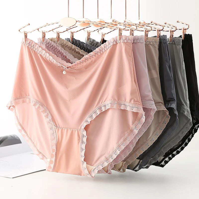 4Pcs/Lot Comfort Ice Silk Panties Women Plus Size High Waist Solid Transparent Underwear Seamless Lingerie Sexy Hollow Out
4Pcs/Lot Comfort Ice Silk Panties Women Plus Size High Waist Solid Transparent Underwear Seamless Lingerie Sexy Hollow Out