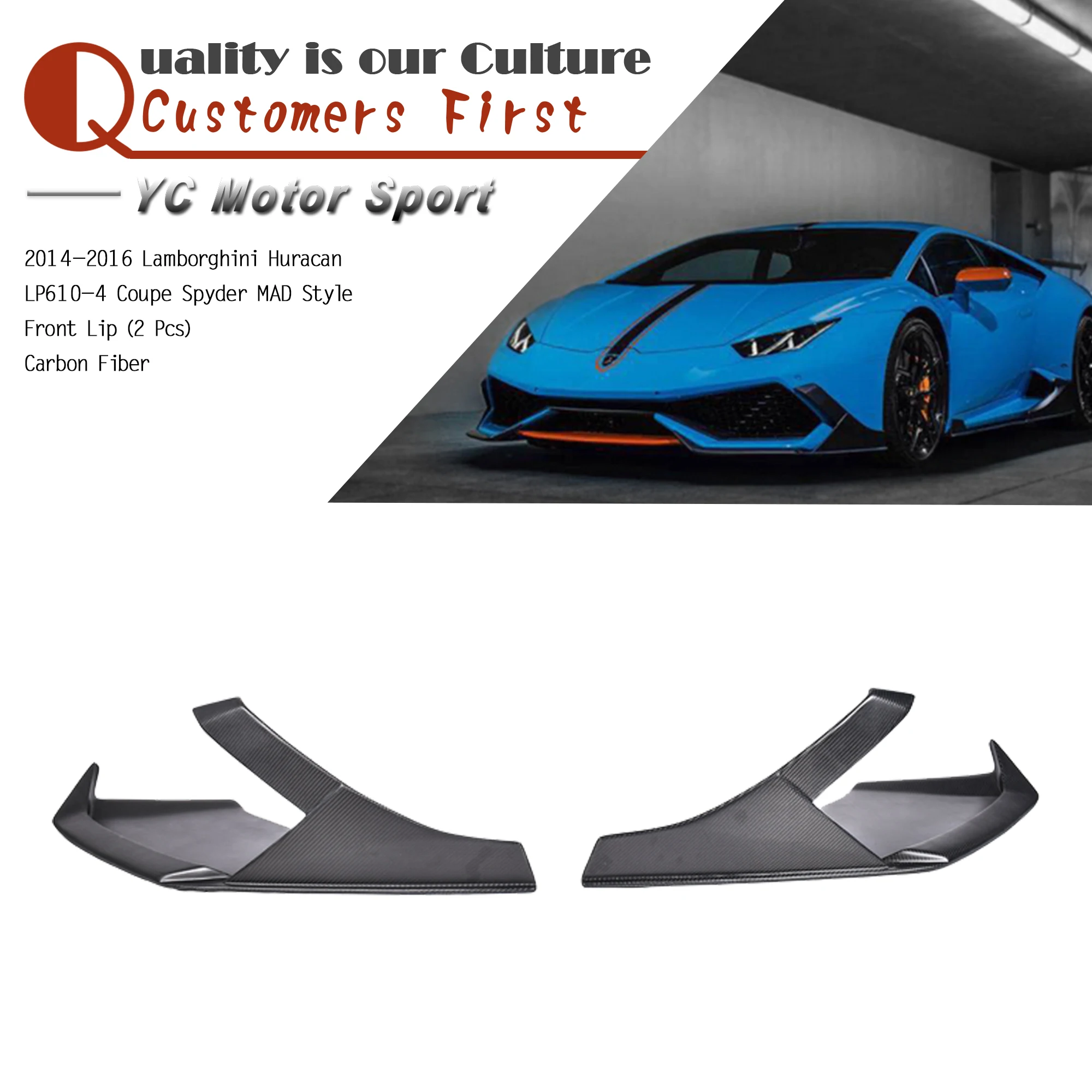 Car Accessories Carbon Fiber Matte Finish MAD Style Front Lip Fit For 2014-2016 Huracan LP610-4 Coupe Spyder Front Lip 2 Pcs
Car Accessories Carbon Fiber Matte Finish MAD Style Front Lip Fit For 2014-2016 Huracan LP610-4 Coupe Spyder Front Lip 2 Pcs