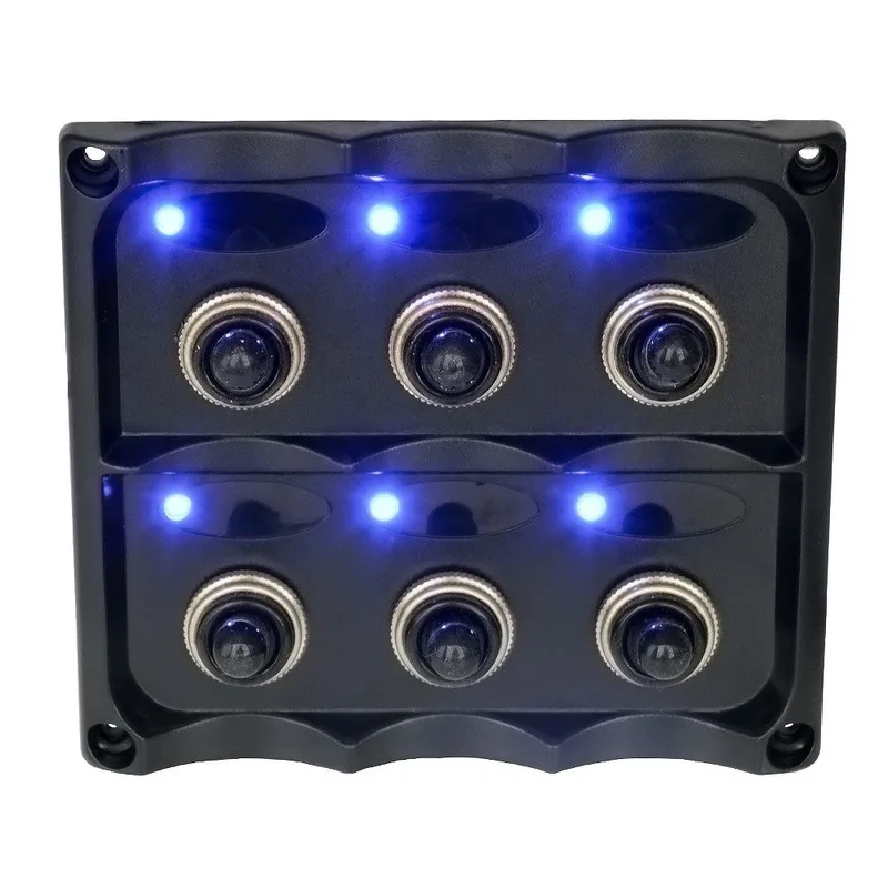 12V-24V Universally Waterproof 6-Gang Pre Wired Toggle Switch Panel with Fuse LED Indicators DIY Switch for Car Boat Marine
12V-24V Universally Waterproof 6-Gang Pre Wired Toggle Switch Panel with Fuse LED Indicators DIY Switch for Car Boat Marine