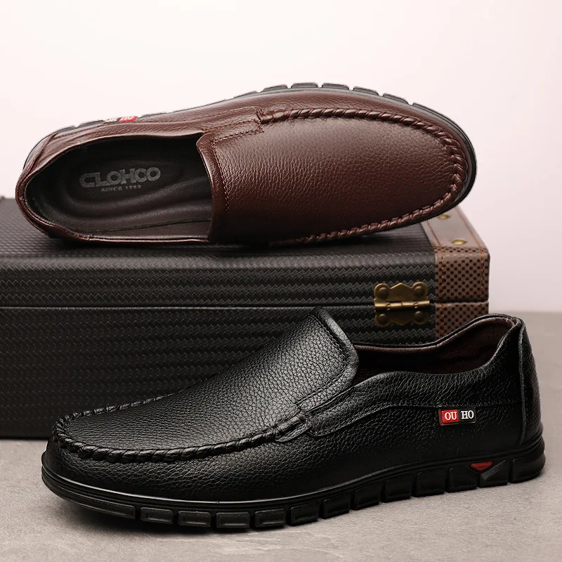 2023 men's shoes new winter leather casual shoes men's mature soft bottom business shoes Korean fashion shoes.
2023 men's shoes new winter leather casual shoes men's mature soft bottom business shoes Korean fashion shoes.