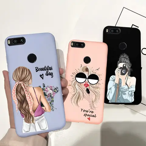 Moda per Xiaomi Mi A1 custodia per Xiomi Mi 5x A1 5 X A 1 Mi5X MiA1 custodia Ultra sottile morbida posteriore TPU custodia protettiva in Silicone