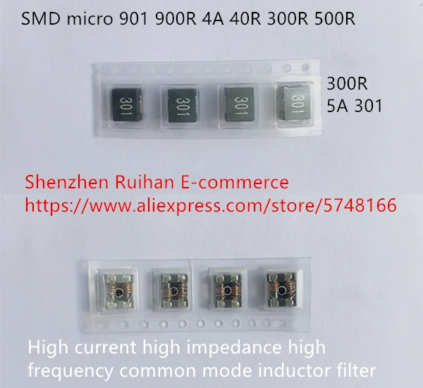 Оригинальный новый 100% SMD micro 901 900R 4A, высокий ток, высокий импеданс, высокочастотный синфазный индукторный фильтр 40R 300R 500R
Оригинальный новый 100% SMD micro 901 900R 4A, высокий ток, высокий импеданс, высокочастотный синфазный индукторный фильтр 40R 300R 500R