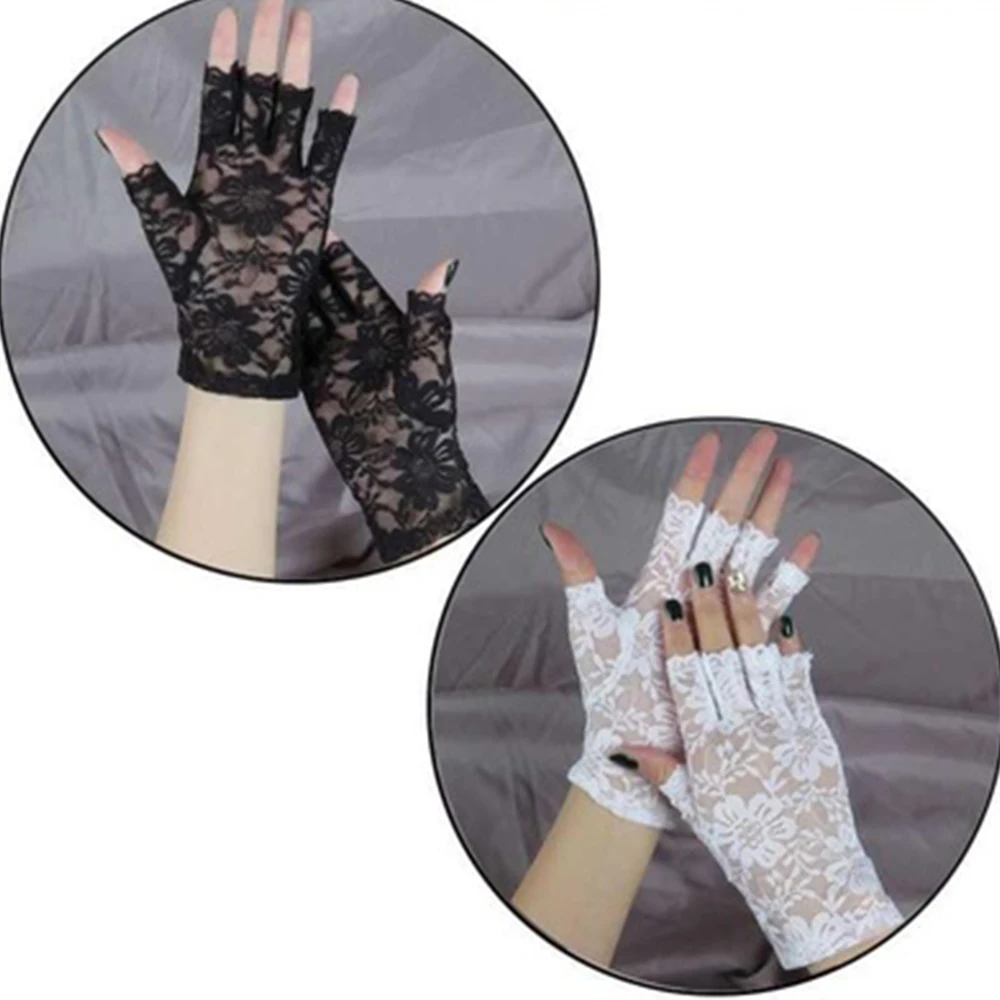 Womens Sexy Lace Gloves Sunscreen Short Gloves Fingerless Lace Driving Gloves Half Finger Fishnet Gloves Gloves Accessories
Womens Sexy Lace Gloves Sunscreen Short Gloves Fingerless Lace Driving Gloves Half Finger Fishnet Gloves Gloves Accessories
