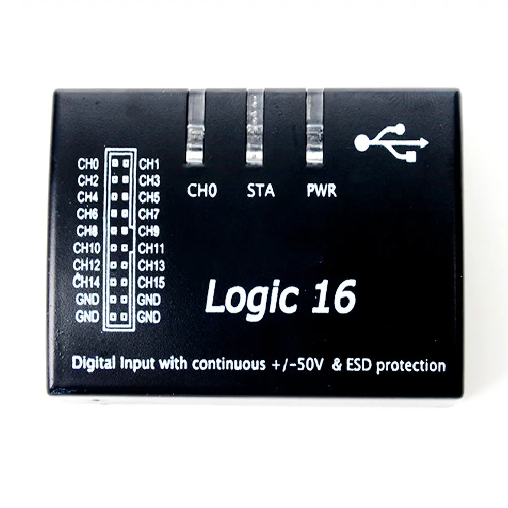 USB Logic Analyzer Multi System Compatible Official Version Sampling Rate 100 MHz 16 Channel For ARM FPGA
USB Logic Analyzer Multi System Compatible Official Version Sampling Rate 100 MHz 16 Channel For ARM FPGA