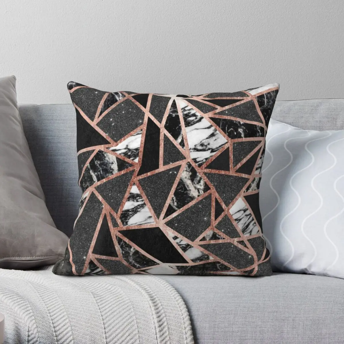 Modern Rose Gold Glitter Marble Geometric Triangle Square Pillowcase Polyester Linen Velvet Pattern Zip Decorative Case Car
Modern Rose Gold Glitter Marble Geometric Triangle Square Pillowcase Polyester Linen Velvet Pattern Zip Decorative Case Car