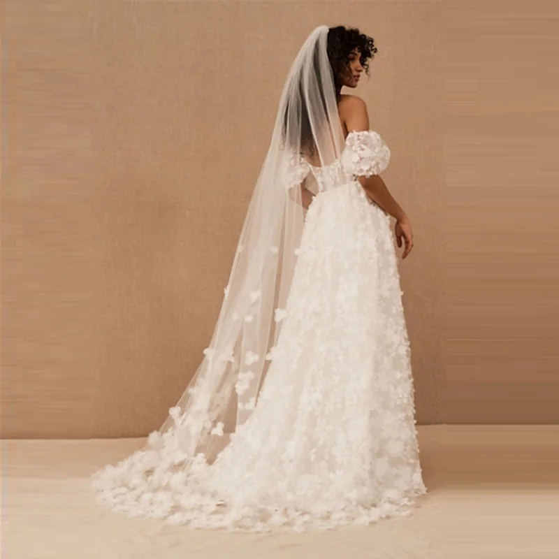 3D Handmade Floral Cathedral Veil for Bridal Petals Woman Bridal Drop Wedding Veils Handmade Dress Accessaries 3M
3D Handmade Floral Cathedral Veil for Bridal Petals Woman Bridal Drop Wedding Veils Handmade Dress Accessaries 3M