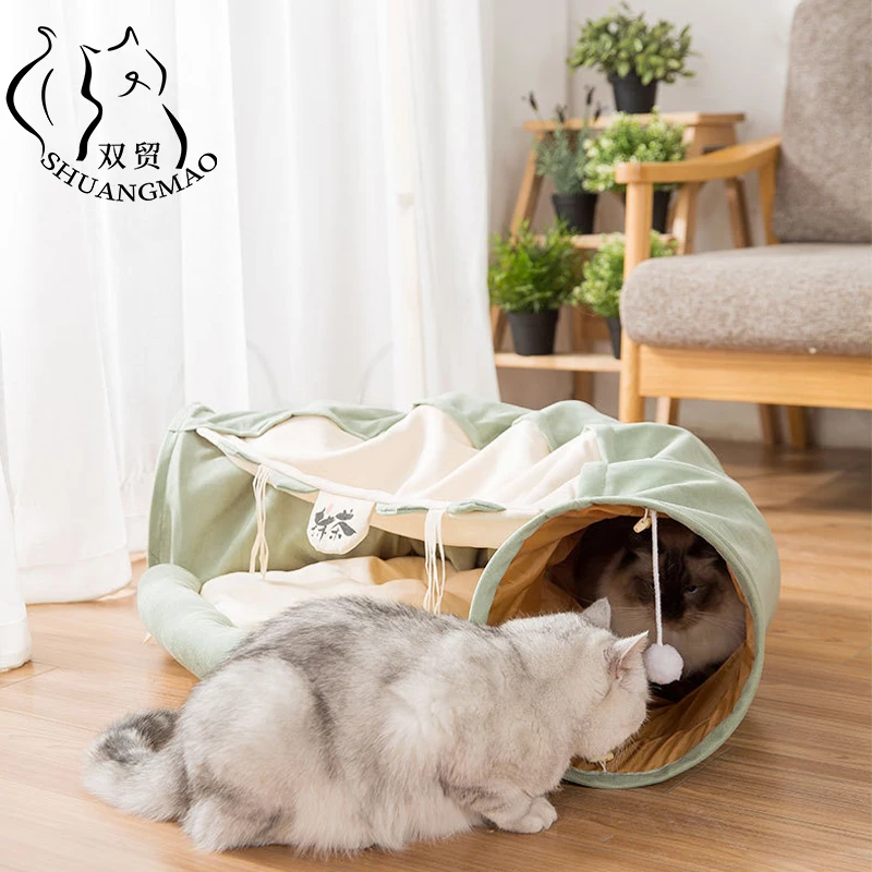 Collapsible Removeable Cat Tunnel Tube Pet Interactive Play Toys Foldable House Ring Bell For Cat Ferrets Puppy Kitten Kennel
Collapsible Removeable Cat Tunnel Tube Pet Interactive Play Toys Foldable House Ring Bell For Cat Ferrets Puppy Kitten Kennel