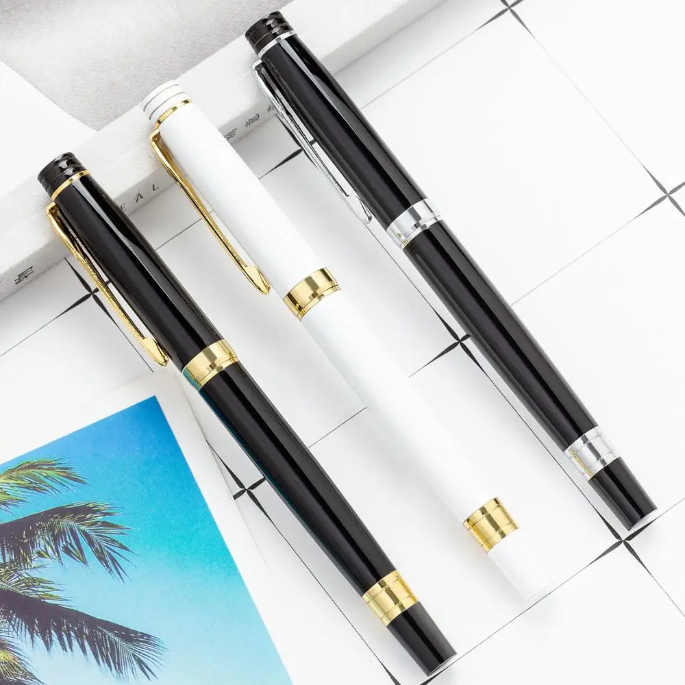 12 pcs/lot High Quality Business Metal Gel Pen Cute 0.5mm black ink Signature Pen School Office Supplies Promotional Gift
12 pcs/lot High Quality Business Metal Gel Pen Cute 0.5mm black ink Signature Pen School Office Supplies Promotional Gift
