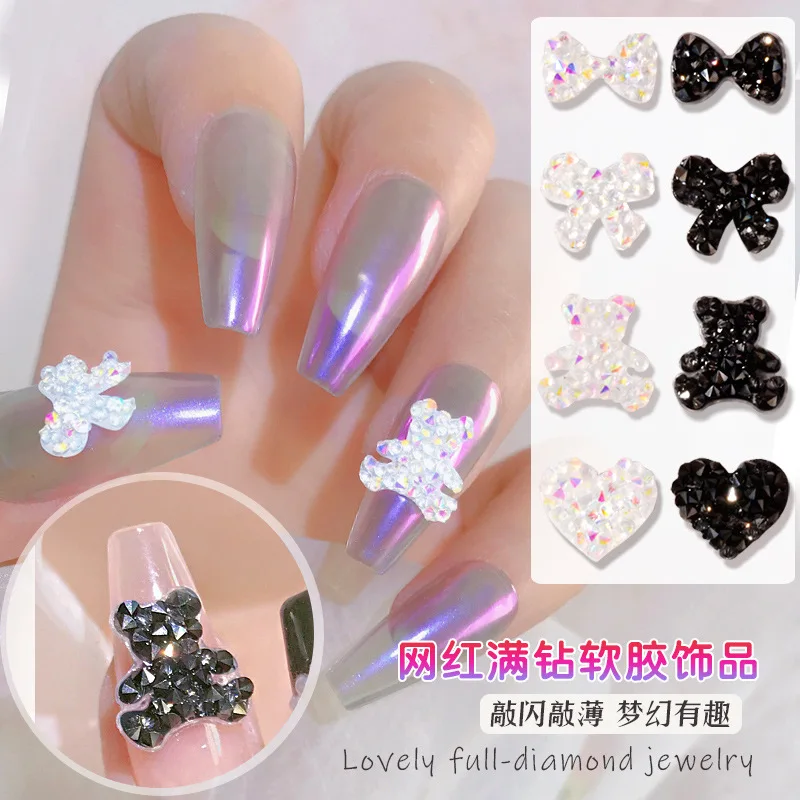2 PCS net red ins style manicure full diamond soft rubber bear decoration micro diamond rainbow gradient love bow
2 PCS net red ins style manicure full diamond soft rubber bear decoration micro diamond rainbow gradient love bow