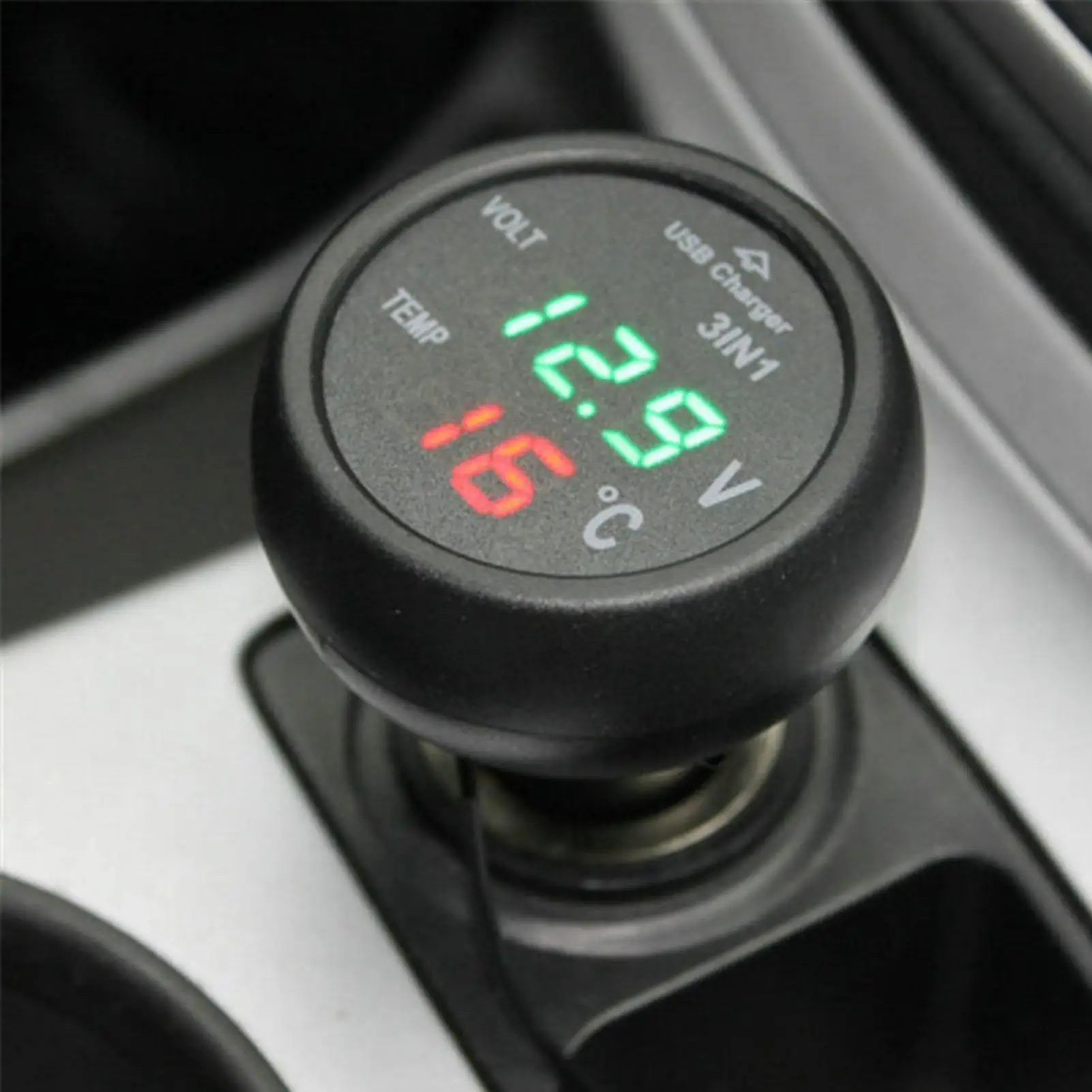 USB Charger Digital Car Battery Voltage Voltmeter Temperature Meter Monitor For 12V And 24V Battery
USB Charger Digital Car Battery Voltage Voltmeter Temperature Meter Monitor For 12V And 24V Battery