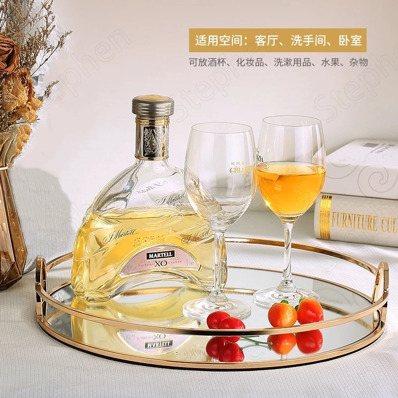 Golden Border Glass Mirror Trays Decorative Nordic Modern Living Room Coffee Table Tray Dressing Table Cosmetic Storage Tray
Golden Border Glass Mirror Trays Decorative Nordic Modern Living Room Coffee Table Tray Dressing Table Cosmetic Storage Tray