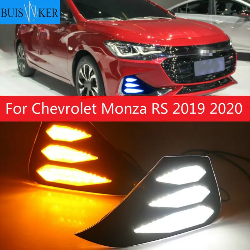 1 Pair For Chevrolet Monza RS 2019 2020 DRL LED Daytime Running Lights Fog Lamp Yellow Turn Signal Lamp
1 Pair For Chevrolet Monza RS 2019 2020 DRL LED Daytime Running Lights Fog Lamp Yellow Turn Signal Lamp