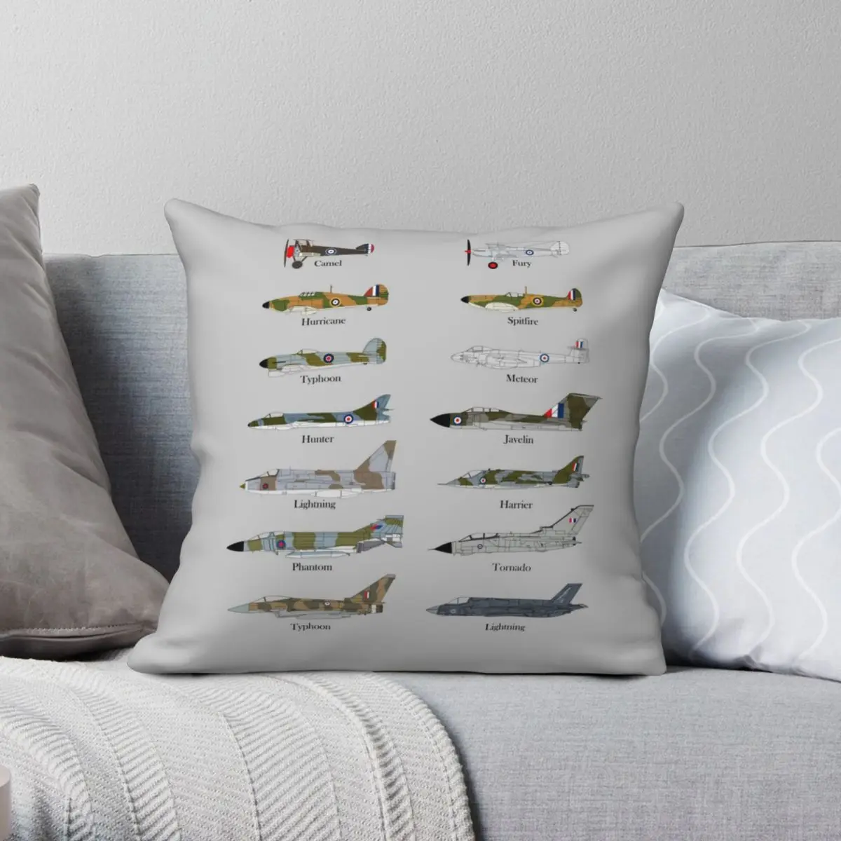 Fighter Aircraft Of The RAF Pillowcase Polyester Linen Velvet Printed Zip Decor Car Cushion Cover
Fighter Aircraft Of The RAF Pillowcase Polyester Linen Velvet Printed Zip Decor Car Cushion Cover