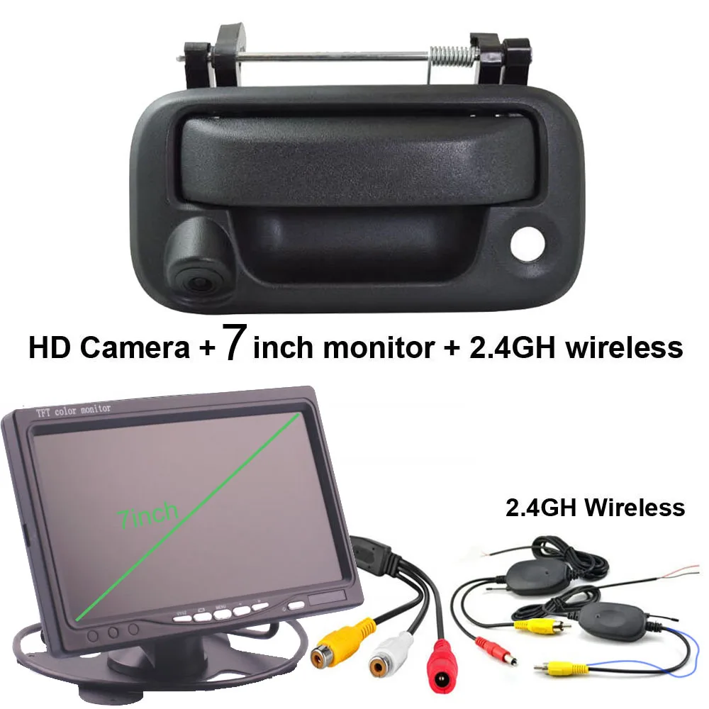 7 Inch Monitor + Wireless transmiter and reciver for Ford F150 F250 F350 F450 F550 rear view trunk handle parking car camera
7 Inch Monitor + Wireless transmiter and reciver for Ford F150 F250 F350 F450 F550 rear view trunk handle parking car camera